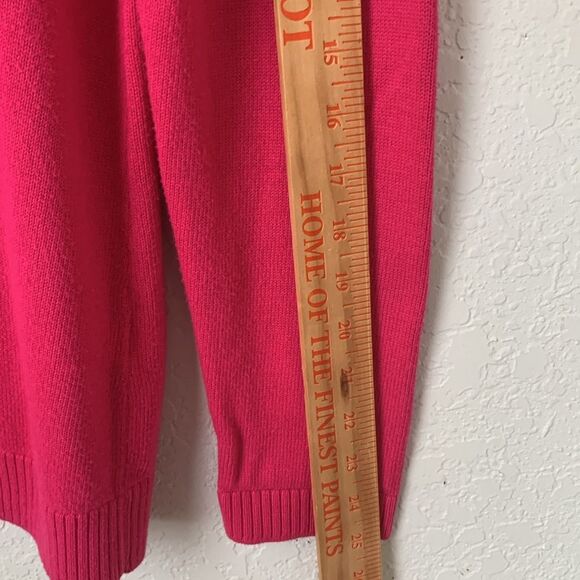 Weekends by Chico’s 1/4 Zip w/ Rhinestones Pink Women’s Sweater Size 1/ M/ 8 - Picture 8 of 10